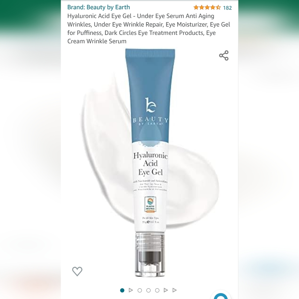Beauty by earth eye cream vegan
